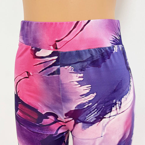 Fashion Casual Printed Skinny Women Pants Pencil Leggings